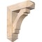 Ekena Millwork Merced Arts and Crafts Smooth Bracket w/ Offset Brace, Douglas Fir, 7 1/2"W x 26"D x 30"H BKT0806X26X30MRC03SDF - alternate 1